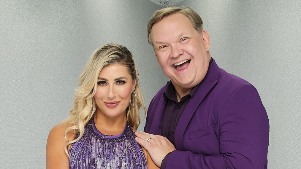 Andy Richter and Emma Slater