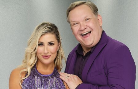 Andy Richter and Emma Slater