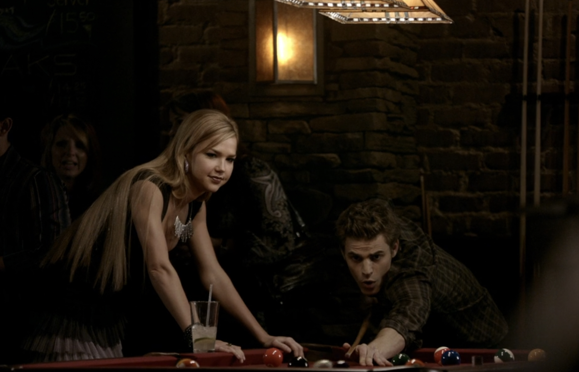 Arielle Kebbel and Paul Wesley as Lexi and Stefan on 'The Vampire Diaries'