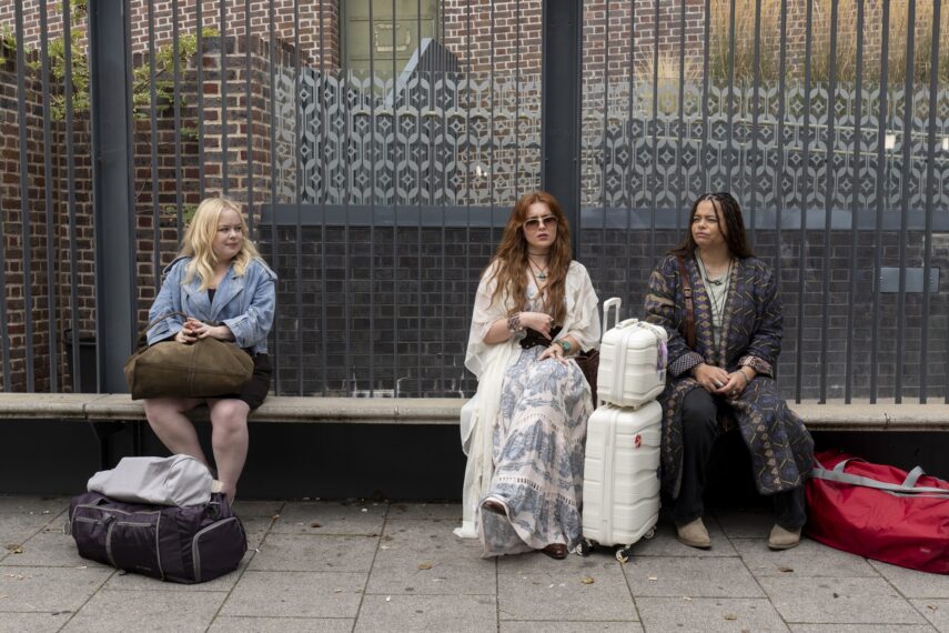 Nicola Coughlan, Hannah Onslow, and Lydia West in 'Big Mood' Season 2 