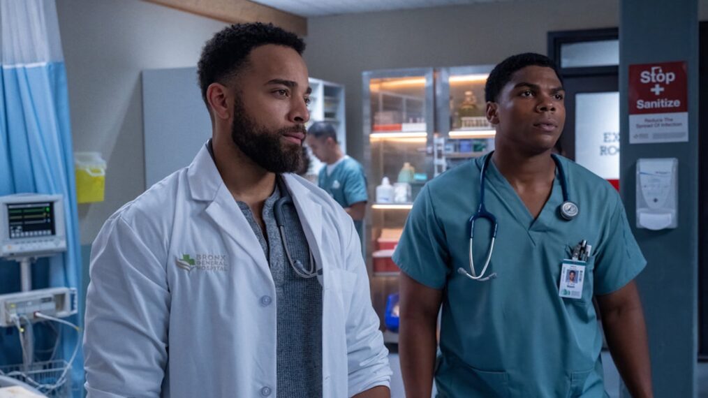 John Clarence Stewart as Dr. Anthony Thorne, Spence Moore II as Dr. Jacob Nash — 'Brilliant Minds' Season 2 Premiere 