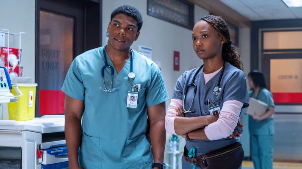 Spence Moore II as Dr. Jacob Nash, Ashleigh LaThrop as Dr. Ericka Kinney — 'Brilliant Minds' Season 2 Premiere 