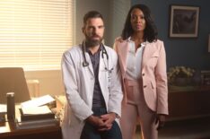 Zachary Quinto as Dr. Oliver Wolf and Tamberla Perry as Dr. Carol Pierce — 'Brilliant Minds' Season 2