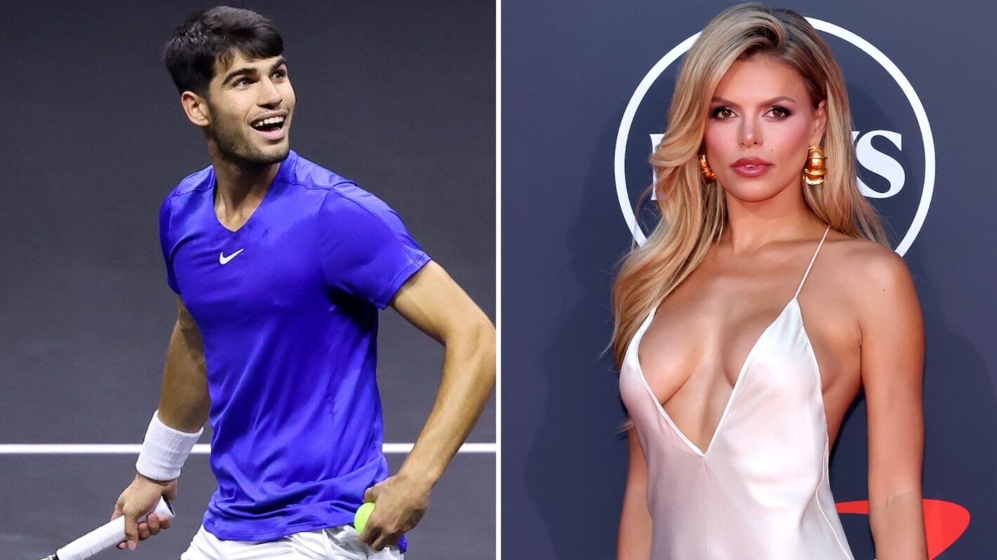 Brooks Nader attends the 2025 ESPY Awards at Dolby Theatre, Carlos Alcaraz of Team Europe celebrates after winning match and championship point against Taylor Fritz of Team World during the Men's Singles match on day three of the Laver Cup