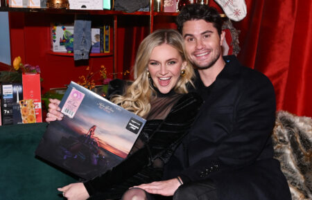 Kelsea Ballerini and Chase Stokes celebrate Amazon's Fourth Annual Holiday Soirée at The High Line Chelsea Market Passage on November 14, 2024