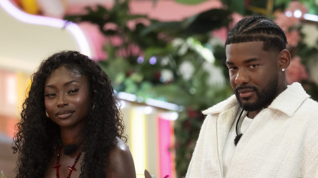 LOVE ISLAND GAMES -- Episode 206 -- Pictured: (l-r) Kay Kay Gray, USA; Christopher Seeley,
