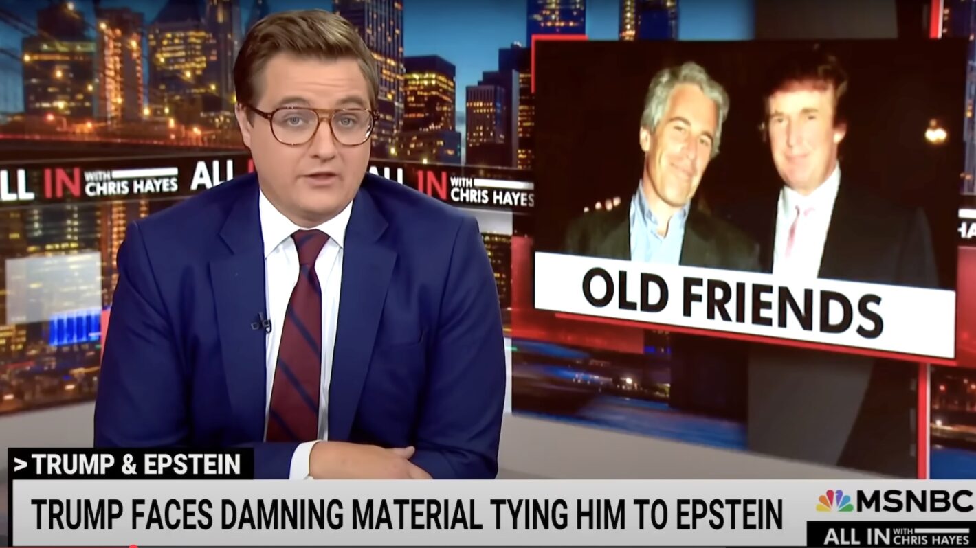 Chris Hayes Says Trump Has Been 'Caught Red-Handed' Over Epstein Birthday Book