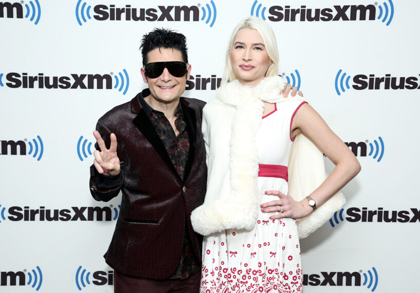 Corey Feldman and Courtney Feldman visit SiriusXM at SiriusXM Studios on January 12, 2023 in New York City