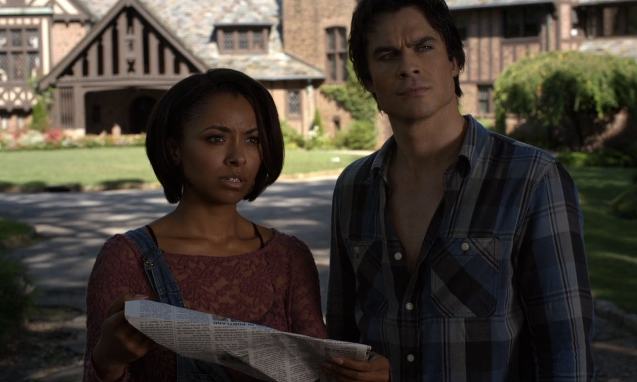 Kat Graham and Ian Somerhalder as Bonnie and Damon on 'The Vampire Diaries'