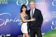 Hilaria Baldwin and Alec Baldwin attend the 2025 American Ballet Theatre Spring Gala at Cipriani South Street on May 28, 2025 in New York City