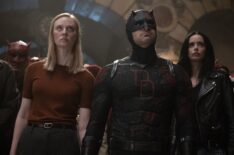 Deborah Ann Woll, Charlie Cox, and Krysten Ritter in 'Daredevil: Born Again'