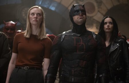 Deborah Ann Woll, Charlie Cox, and Krysten Ritter in 'Daredevil: Born Again'