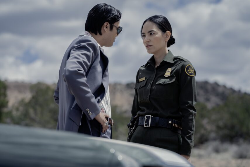 Kiowa Gordon and Jessica Matten in 'Dark Winds' Season 3