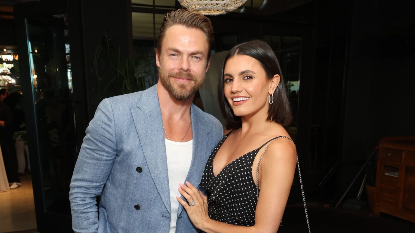 Derek Hough and Hayley Hough attend the MPTF NextGen Annual Summer Party fundraiser at The Aster on June 22, 2025 in Los Angeles, California. MPTF NextGen Summer Party is sponsored by Delta Air Lines, Waymo, CNB, Lilac Grove Entertainment and FECU.