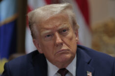 U.S. President Donald Trump attends a cabinet meeting with members of his administration in the Cabinet Room of the White House on August 26, 2025 in Washington, DC. This is the seventh cabinet meeting of Trump's second term.