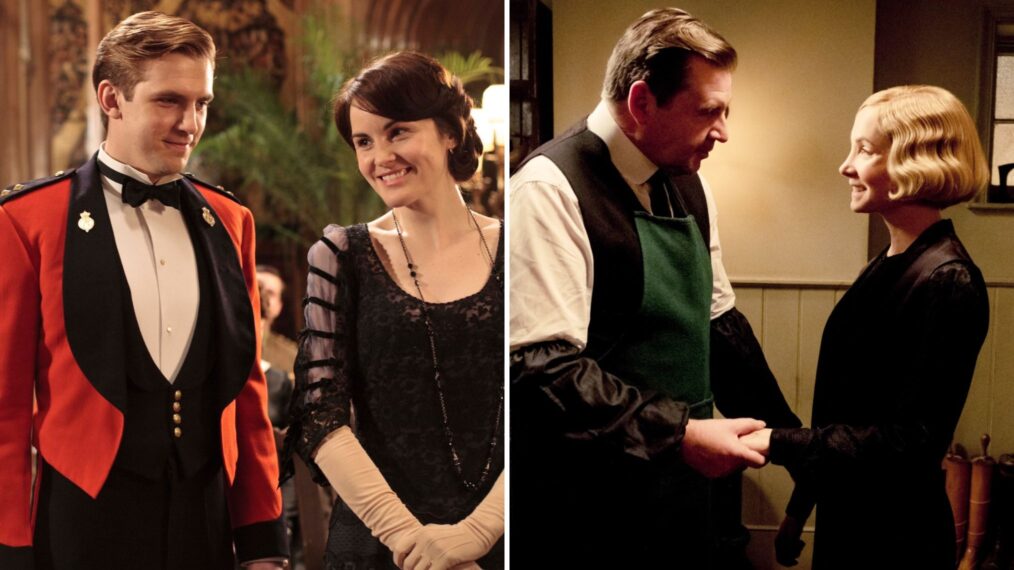 Dan Stevens, Michelle Dockery as Matthew and Mary in 'Downton Abbey' Season 2; Brendan Coyle, Joanne Froggatt as Bates and Anna in 'Downton Abbey'