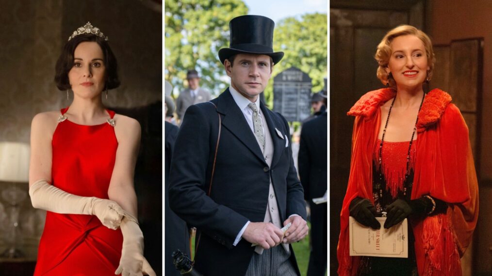 Michelle Dockery as Lady Mary, Allen Leech as Tom, Laura Carmichael as Lady Edith in 'Downton Abbey: The Grand Finale'