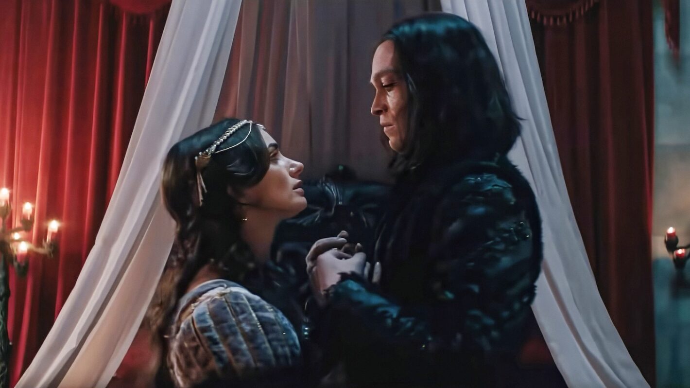 DRACULA: A LOVE TALE, (aka DRACULA), Caleb Landry Jones as Dracula (right), 2025.