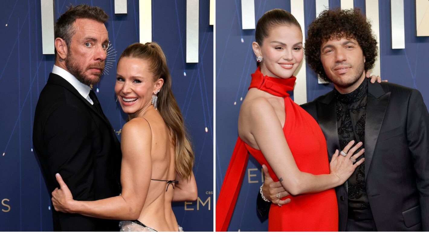 Dax Shepard and Kristen Bell, Selena Gomez and Benny Blanco at the 2025 Emmys