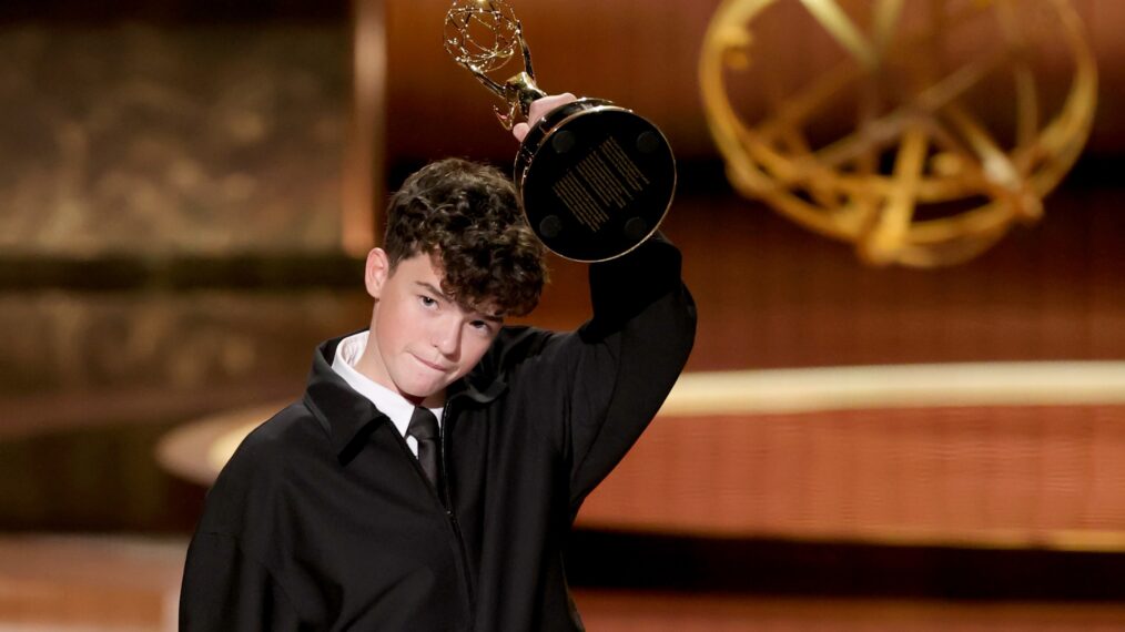 'Adolescence' star Owen Cooper at the 2025 Emmys
