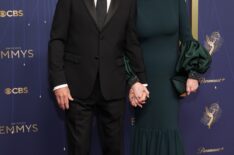 Richard Gilliland and Jean Smart attend the 77th Primetime Emmy Awards at Peacock Theater on September 14, 2025 in Los Angeles, California.