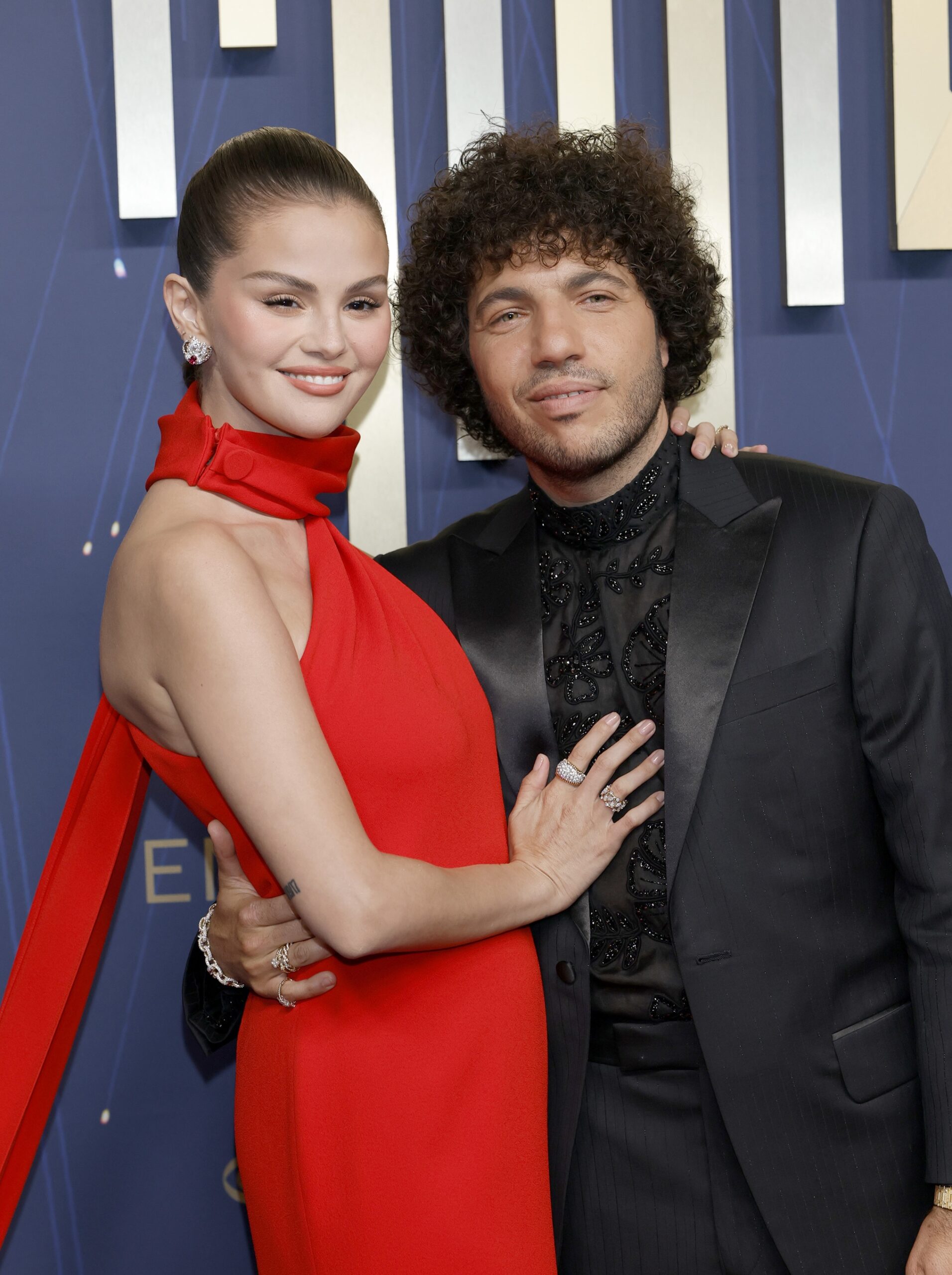 Selena Gomez and Benny Blanco at the 2025 Emmys
