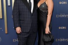 Zach Cherry and Anabella Cherry attend the 77th Primetime Emmy Awards at Peacock Theater on September 14, 2025 in Los Angeles, California.