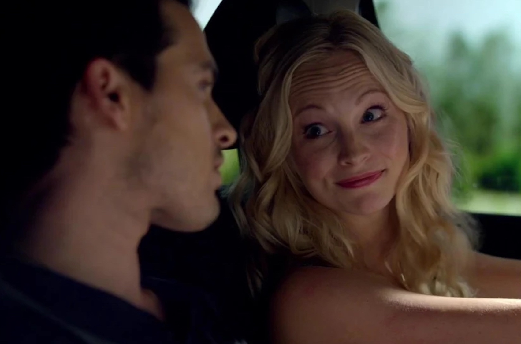 Michael Malarkey and Candice King on 'The Vampire Diaries'