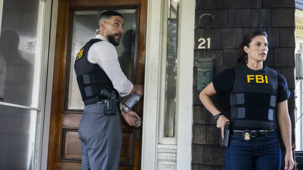 Zeeko Zaki as Special Agent Omar Adom ‘OA’ Zidan and Missy Peregrym as Special Agent Maggie Bell — 'FBI' Season 8 Premiere 
