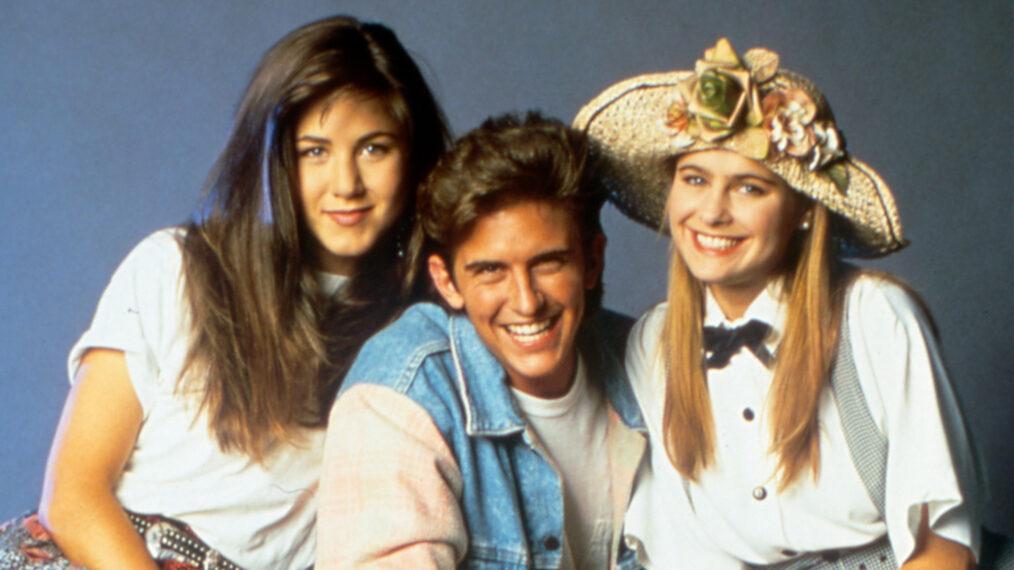 Jennifer Aniston, Charlie Schlatter, and Ami Dolenz in 'Ferris Bueller'