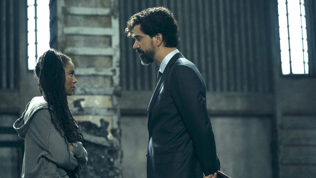 Jaz Sinclair as Marie Moreau and Hamish Linklater as Dean Cipher — 'Gen V' Season 2
