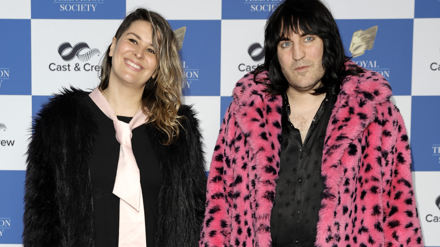 Lliana Bird and Noel Fielding attend the Royal Television Society Programme Awards 2024