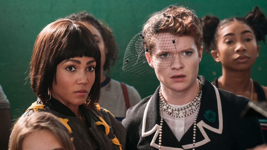 Jasmine Mathews and Brendan Scannell in TV's 'Heathers'