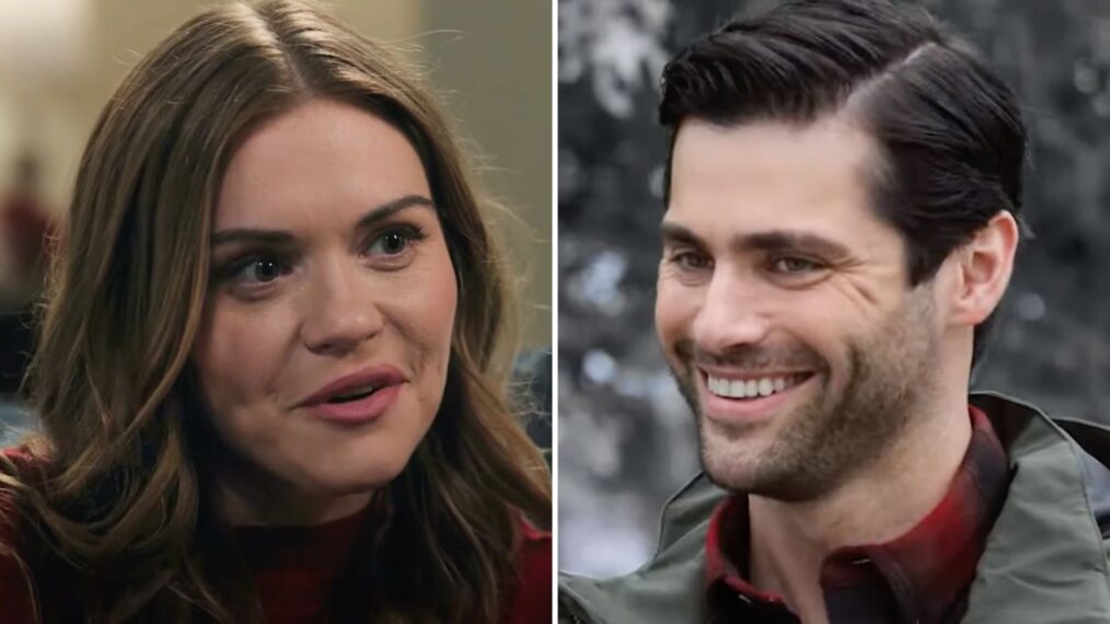 Holland Roden and Matthew Daddario in 'Holiday Touchdown: A Bills Love Story'