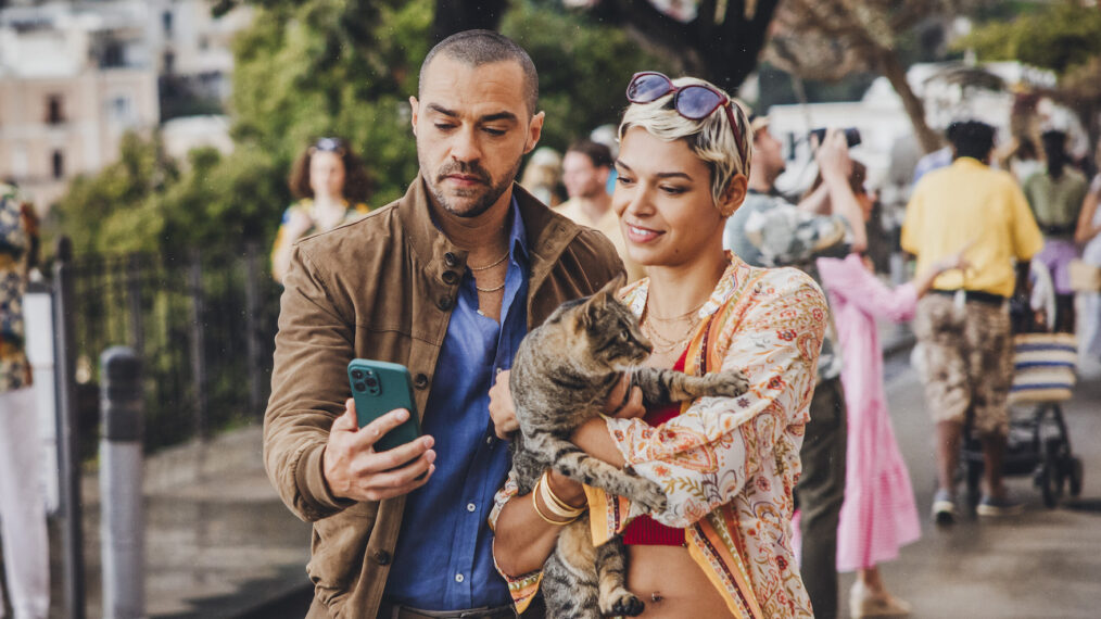 Jesse Williams and Jordan Alexandra in 'Hotel Costiera' Season 1 Episode 2