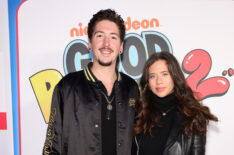 Hunter Fieri and Tara Bernstein attend the world premiere of Good Burger 2