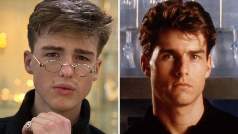 Iain Armitage and Tom Cruise