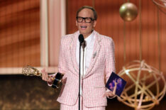 Jeff Hiller accepts the Outstanding Supporting Actor in a Comedy Series award for 'Somebody Somewhere' onstage during the 77th Primetime Emmy Awards at Peacock Theater on September 14, 2025 in Los Angeles, California.