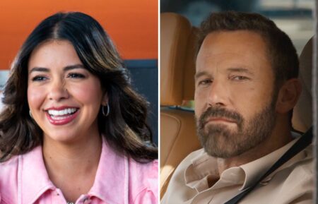 Jennifer Affleck and Ben Affleck in the Dunkin' commercial