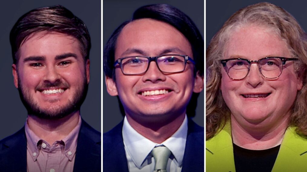 'Jeopardy!' players Alex Rossell Hayes, Paolo Pasco, and Susan Harris on Season 43, September 16, 2025