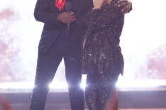 Jessica Sanchez and Terry Crews