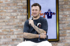 Johnny Manziel speaks onstage at the Fanatics Fest NYC 2024 at Jacob Javits Center on August 16, 2024 in New York City