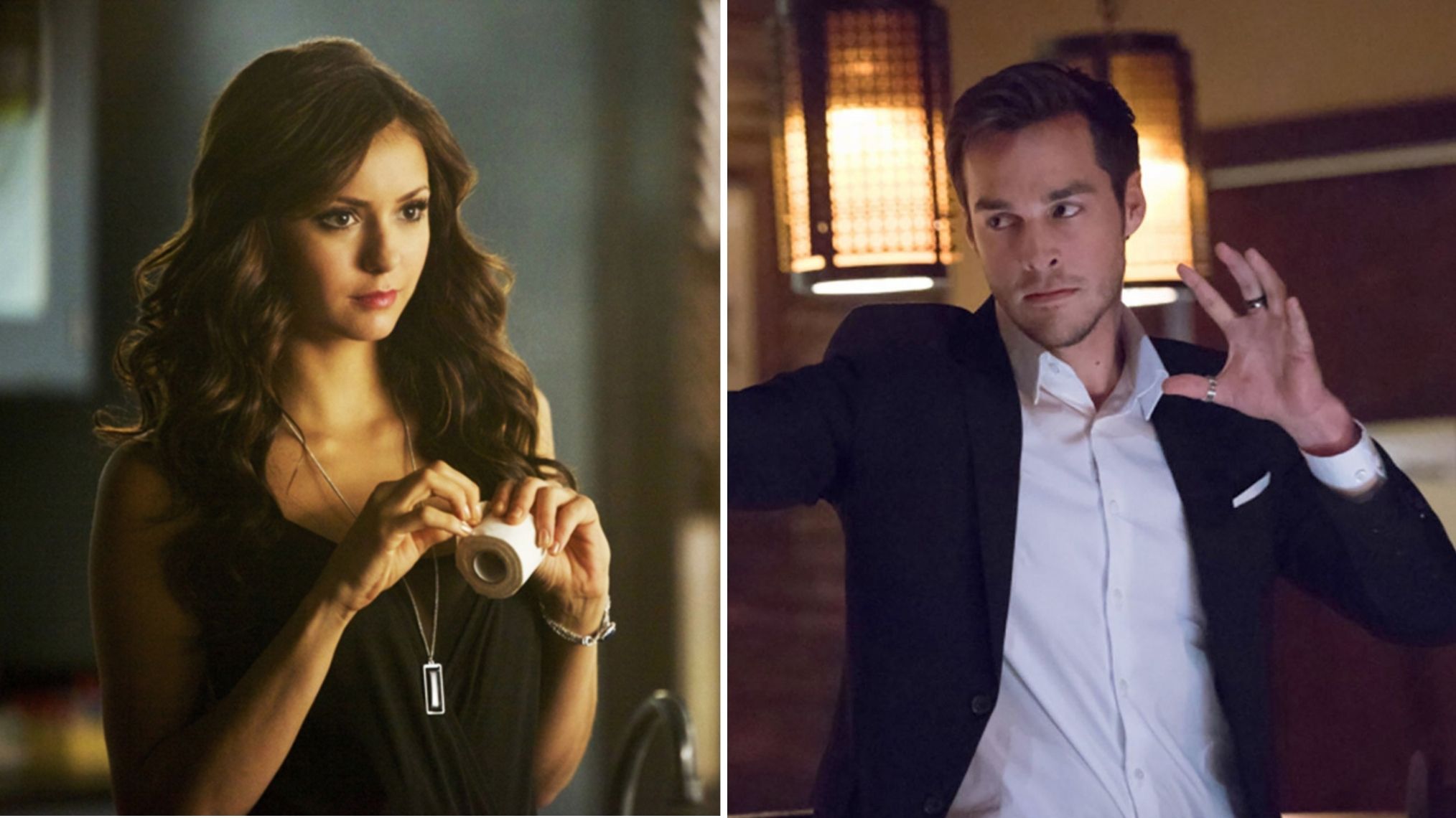 Nina Dobrev and Chris Wood as Katherine and Kai on 'The Vampire Diaries'