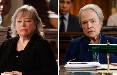 Kathy Bates in 'Harry's Law' (L) and 'Matlock' (R)