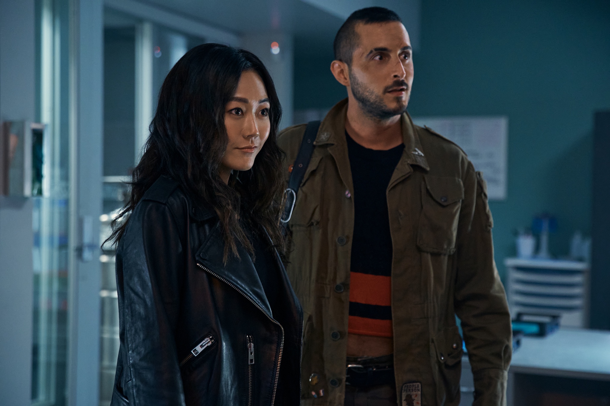 Karen Fukuhara and Tomer Capone as Frenchie and Kimiko on 'The Boys'