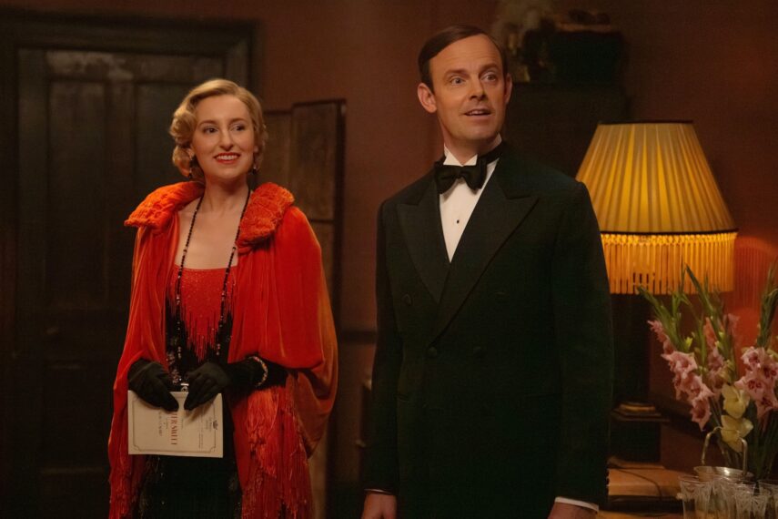 Laura Carmichael, Harry Hadden-Paton as Lady Edith and Bertie in 'Downton Abbey: The Grand Finale'