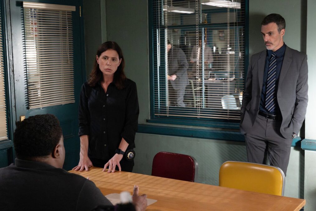 Maura Tierney as Lieutenant Jessica Brady, Reid Scott as Detective Vincent Riley — 'Law & Order' Season 25 Premiere 