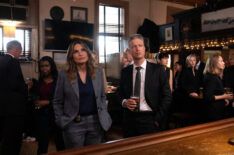 Mariska Hargitay as Capt. Olivia Benson, Peter Scanavino as A.D.A Dominick 'Sonny' Carisi Jr. — 'Law & Order: SVU' Season 27 Premiere 'In the Wind'