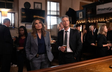 Mariska Hargitay as Capt. Olivia Benson, Peter Scanavino as A.D.A Dominick 