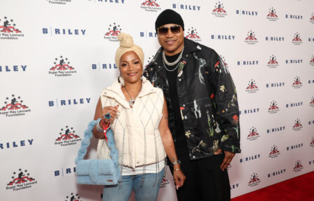 Simone Smith and LL Cool J attend the 12th Annual Sugar Ray Leonard Foundation 